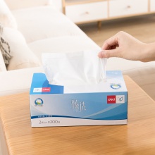 得力MH2200-02盒裝抽取式面巾(混)(3盒/提)