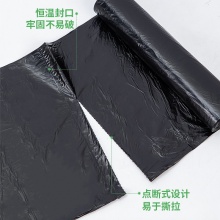 得力18747垃圾袋(黑色)(5卷裝，10只/卷)