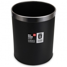 得力9199清潔桶(單色)(只)235×290mm金屬桶身，圓形敞口