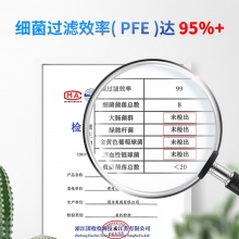 得力19380成人平面口罩（商超裝）(白色)(只)