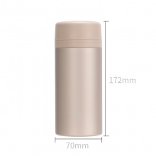 得力17657保溫杯(420ml)(香檳金)(1只/盒)