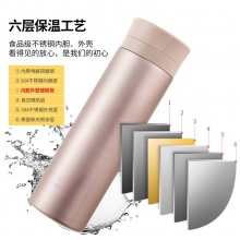 得力17658保溫杯(310ml)(香檳金)(1個(gè)/盒)