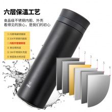 得力17659保溫杯(480ml)(深灰)(1個(gè)/盒)