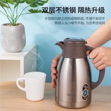 得力8966保溫壺(本色)(個(gè))1.5l不銹鋼內(nèi)膽