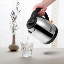得力85603電熱水壺（1.7L）(本色)單層不銹鋼