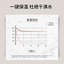 得力85613保溫電熱水壺1.7L(白)(臺(tái))