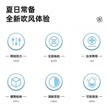 得力85810-USB夾子風扇(白色)(1臺/盒)