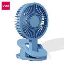 得力85810-USB夾子風(fēng)扇(藍(lán)色)(1臺(tái)/盒)