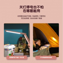 得力17855_LED折疊臺燈_1200mAh(粉)(臺)
