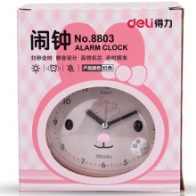 得力8803鬧鐘（紅）3.5寸