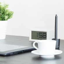 得力8825多功能電子鐘(白色)140×60×68mm