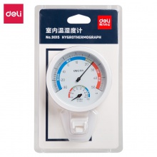 得力9015室內(nèi)溫濕度計(白色)
