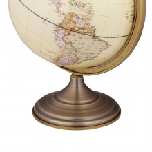 得力2179仿古金屬地球儀30cm(黃)(臺)