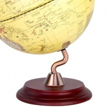 得力2217-仿古木質(zhì)地球儀25cm(黃色)(臺(tái))