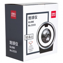 得力2223磁懸浮地球儀10.6cm(黑色)(臺)