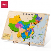 得力18058木質(zhì)磁力拼圖中國(guó)(棕)(盒)