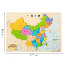 得力18058木質(zhì)磁力拼圖中國(guó)(棕)(盒)