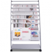 得力9303報(bào)刊架海量型(灰)(只)