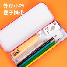 得力71137火影忍者電動橡皮擦(橙色)(PET盒裝)