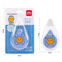 得力71483kakaofriends修正帶_5mmx30m膜帶(混)(卡)