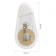 得力71488修正帶_5mmx30m米黃膜帶(米黃)(卡)